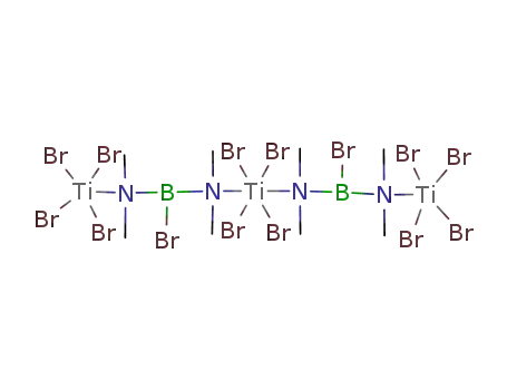 Molecular Structure of 38560-53-1 (({(CH<sub>3</sub>)2N}2BBr)2(TiBr<sub>4</sub>)3)