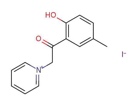 Molecular Structure of 7478-08-2 (1-[2-(2-hydroxy-5-methylphenyl)-2-oxoethyl]pyridinium)