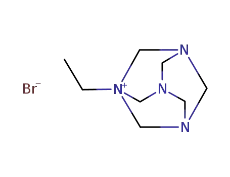 Molecular Structure of 15656-74-3 (N-ethylhexamethylenetetrammonium bromide)