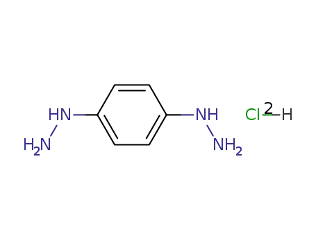 Molecular Structure of 16906-23-3 (Hydrazine, 1,1'-(1,4-phenylene)bis-, dihydrochloride)