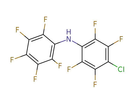 Molecular Structure of 80588-40-5 (Benzenamine, 4-chloro-2,3,5,6-tetrafluoro-N-(pentafluorophenyl)-)
