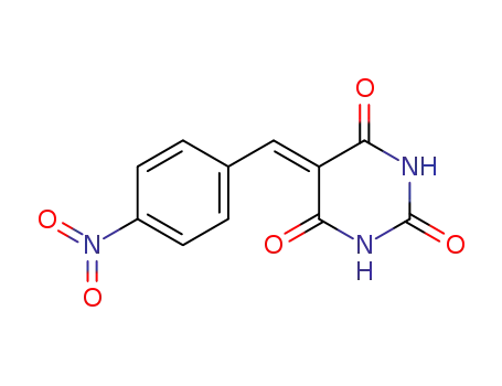 Molecular Structure of 23536-26-7 (5-[(4-nitrophenyl)methylidene]-1,3-diazinane-2,4,6-trione)