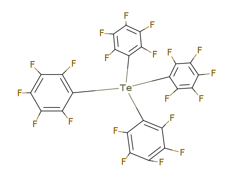 Molecular Structure of 18064-83-0 (tetrakis(pentafluorophenyl)tellurium(IV))