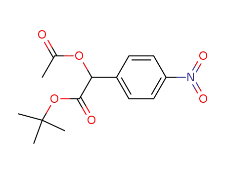 Molecular Structure of 29704-35-6 (tert-butyl 2-acetoxy-2-(4-nitrophenyl)acetate)