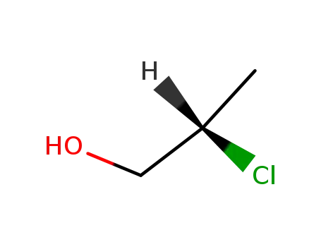 Molecular Structure of 19210-21-0 ((S)-(+)-2-Chloropropan-1-ol)