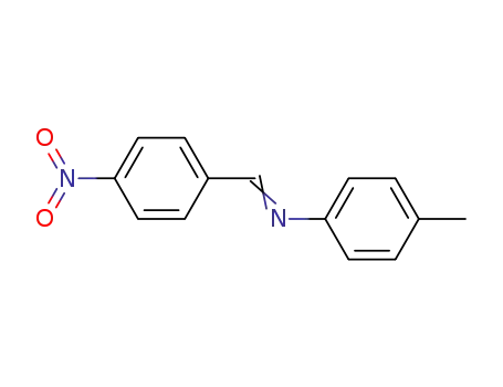 Molecular Structure of 730-39-2 (Benzenamine, 4-methyl-N-[(4-nitrophenyl)methylene]-)