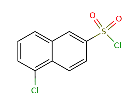 Molecular Structure of 89108-45-2 (5-Chloronaphthalene-2-sulfonyl Chloride)
