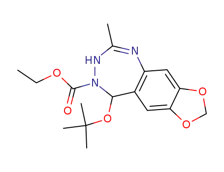 ethyl 2-methyl-7,8-methylenedioxy-5-t-butoxy-4,5-dihydro-3H-1,3,4-benzotriazepine-4-carboxylate