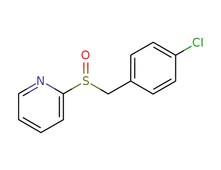 Molecular Structure of 119929-94-1 (2-((4-chlorobenzyl)sulfinyl)pyridine)