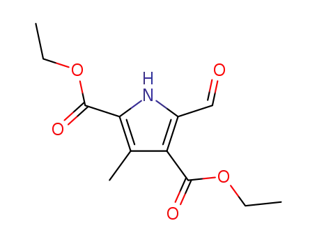 Molecular Structure of 2199-60-2 (5-FORMYL-3-METHYL-1H-PYRROLE-2,4-DICARBOXYLIC ACID DIETHYL ESTER)