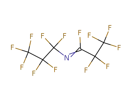 Molecular Structure of 356-64-9 (2,2,3,3,3-pentafluoro-N-(perfluoropropyl)propanimidoyl fluoride)