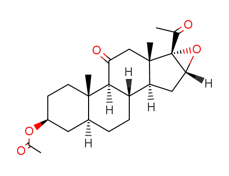 (3beta,5alpha,16alpha)-11,20-dioxo-16,17-epoxypregnan-3-yl acetate