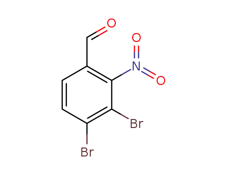 Molecular Structure of 1559060-83-1 (3,4-dibromo-2-nitrobenzaldehyde)