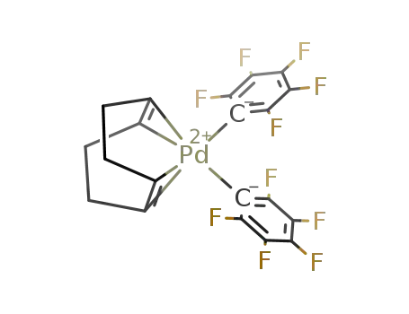 Molecular Structure of 105286-78-0 ([Pd(η<sup>4</sup>-1,5-cyclooctadiene)(C<sub>6</sub>F<sub>5</sub>)<sub>2</sub>])
