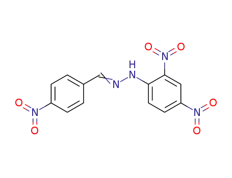 Molecular Structure of 1836-28-8 ((2E)-1-(2,4-dinitrophenyl)-2-(4-nitrobenzylidene)hydrazine)