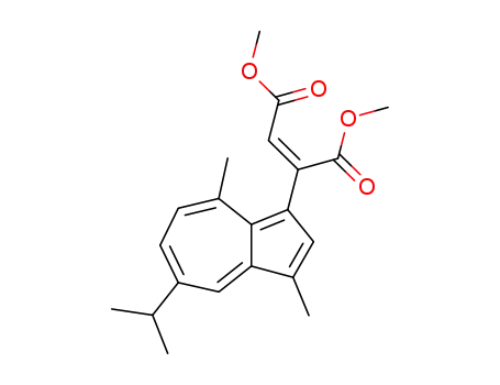Molecular Structure of 145948-89-6 (dimethyl (Z)-1-(5-isopropyl-3,8-dimethylazulen-1-yl)ethene-1,2-dicarboxylate)