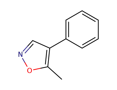Molecular Structure of 23253-49-8 (Isoxazole, 5-methyl-4-phenyl- (6CI,8CI,9CI))