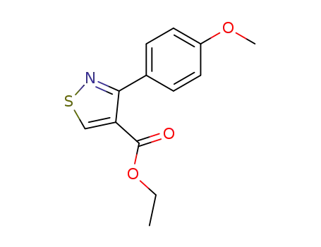 Molecular Structure of 76162-57-7 (ethyl 3-(p-methoxyphenyl)isothiazole-4-carboxylate)
