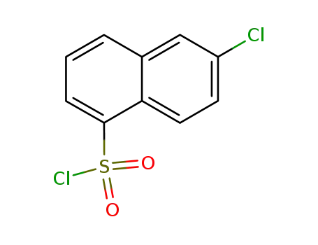 Molecular Structure of 102153-61-7 (1-Naphthalenesulfonyl chloride, 6-chloro-)