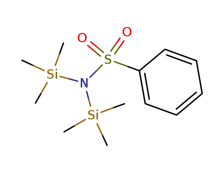 Molecular Structure of 1023-95-6 (Benzenesulfonamide, N,N-bis(trimethylsilyl)-)