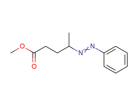 Molecular Structure of 75416-26-1 (Pentanoic acid, 4-(phenylazo)-, methyl ester)