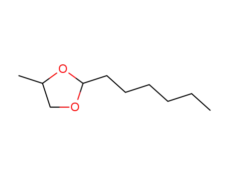 Molecular Structure of 4351-10-4 (2-hexyl-4-methyl-1,3-dioxolane)