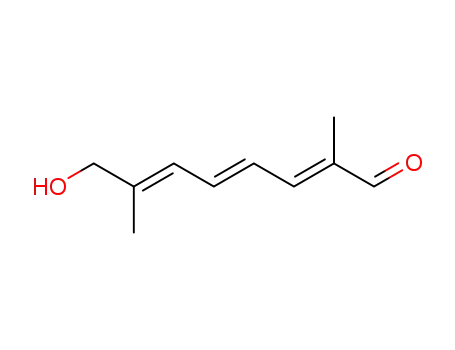 Molecular Structure of 76686-46-9 ((all-E)-8-hydroxy-2,7-dimethylocta-2,4,6-trienal)