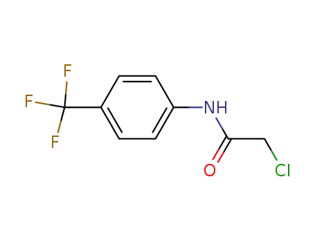 Molecular Structure of 2707-23-5 (N-(CHLOROACETYL)-4-(TRIFLUOROMETHYL)ANILINE)