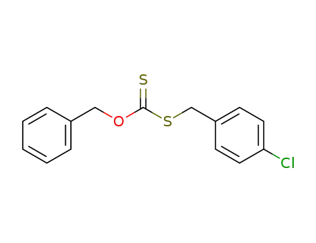 Molecular Structure of 409315-92-0 (dithiocarbonic acid <i>O</i>-benzyl ester-<i>S</i>-(4-chloro-benzyl ester))