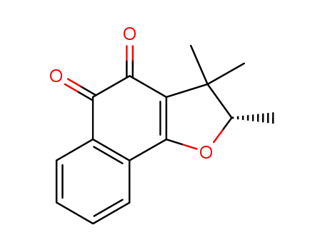 Molecular Structure of 33404-57-8 (2,3-dihydro-2,3,3-trimethylnaphtho[1,2-b]furan-4,5-dione)