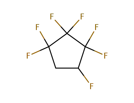 Molecular Structure of 15290-77-4 (1,1,2,2,3,3,4-HEPTAFLUOROCYCLOPENTANE)