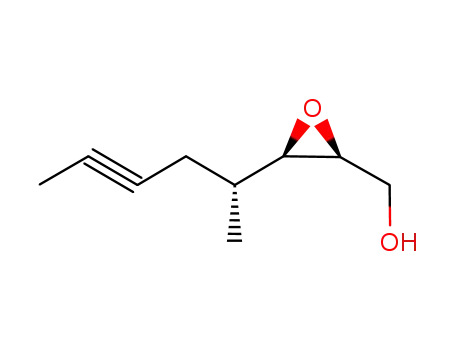 Molecular Structure of 158220-64-5 ((2S,3R,4R) 2,3-epoxy-4-methyl oct-6-yn-1-ol)