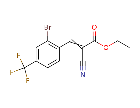 ethyl 3-[2-bromo-4-(trifluoromethyl)phenyl]-2-cyanoprop-2-enoate