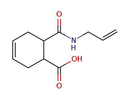Molecular Structure of 194482-48-9 (3-Cyclohexene-1-carboxylic acid, 6-[(2-propenylamino)carbonyl]-)
