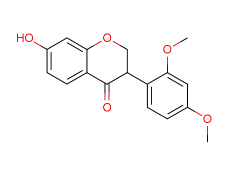 Molecular Structure of 51106-84-4 (3-(2,4-dimethoxyphenyl)-7-hydroxychroman-4-one)