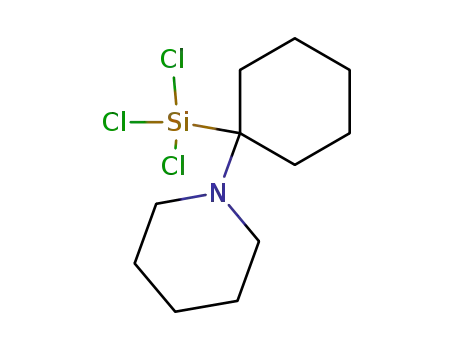 Molecular Structure of 105867-11-6 (Piperidine, 1-[1-(trichlorosilyl)cyclohexyl]-)