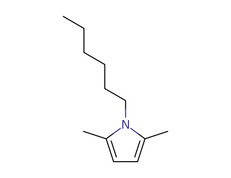 Molecular Structure of 20293-42-9 (1-hexyl-2,5-dimethyl-1H-pyrrole)