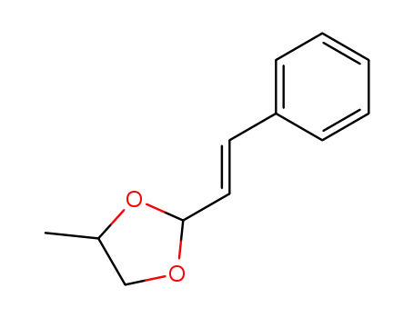 Molecular Structure of 4353-01-9 (4-methyl-2-styryl-1,3-dioxolane)