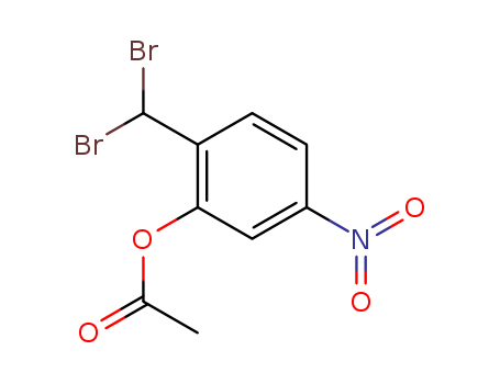 Phenol, 2-(dibromomethyl)-5-nitro-, 1-acetate