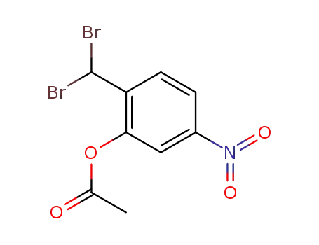 2-(Dibromomethyl)-5-nitrophenyl acetate