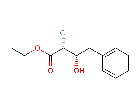 Molecular Structure of 832110-38-0 (ethyl (2R,3S)-2-chloro-3-hydroxy-4-phenylbutyrate)
