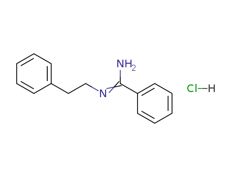 Molecular Structure of 55174-20-4 (<i>N</i>-phenethyl-benzamidine; hydrochloride)