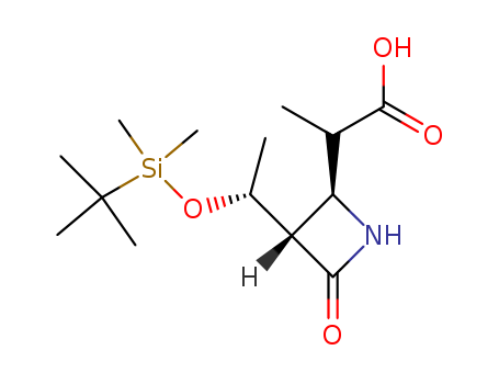 (3S,4S)-3-[(R)-1-(tert-butyldimethylsilyloxy)ethyl]-4-[(RS)-1-(hydroxycarbonyl)ethyl]-2-azetidinone