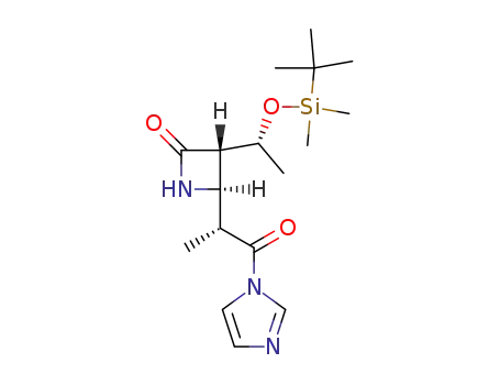 (3S,4R)-3-[(R)-1-(t-butyldimethylsilyloxy)ethyl]-4-[(R)-2-imidazol-1-yl-1-methyl-2-oxoethyl]azetidin-2-one