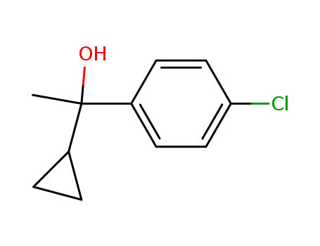 Molecular Structure of 62586-85-0 (4-chloro-alpha-cyclopropyl-alpha-methylbenzyl alcohol)