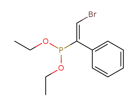 Molecular Structure of 67866-50-6 (diethyl (2-bromo-1-phenylvinyl)phosphonite)