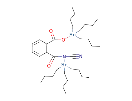 Molecular Structure of 120628-37-7 ((C<sub>4</sub>H<sub>9</sub>)3SnOOCC<sub>6</sub>H<sub>4</sub>CON(CN)Sn(C<sub>4</sub>H<sub>9</sub>)3)