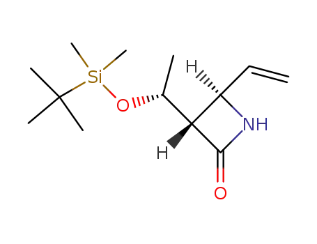 2-Azetidinone,
3-[(1R)-1-[[(1,1-dimethylethyl)dimethylsilyl]oxy]ethyl]-4-ethenyl-, (3S,4R)-