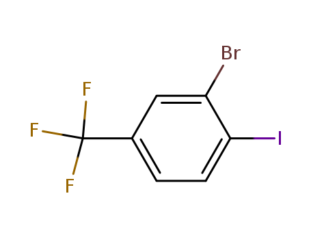 2-Bromo-1-iodo-4-(trifluoromethyl)benzene cas no. 481075-58-5 98%