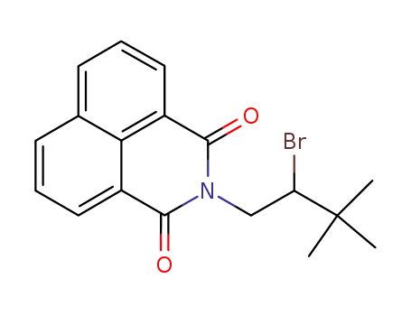 Molecular Structure of 105089-49-4 (N-(2-bromo-3,3-dimethylbutyl)-1,8-naphthalenedicarboximide)